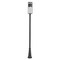 Z-Lite Luca Outdoor Post Mounted Fixture, 1-Light, 10 In.W x 121.75 In.H, Black/Etched 517PHB-519P-BK-LED - alternate 1